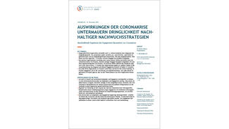 Auswirkungen der Coronakrise untermauern Dringlichkeit nachhaltiger Nachwuchsstrategien (Cover)